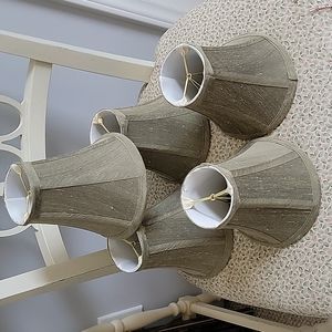 5pc silk Chandelier Shades Cottage Core